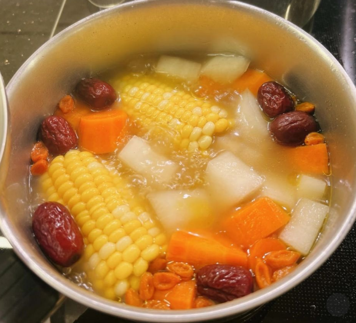 Radish & Sweet Corn Soup